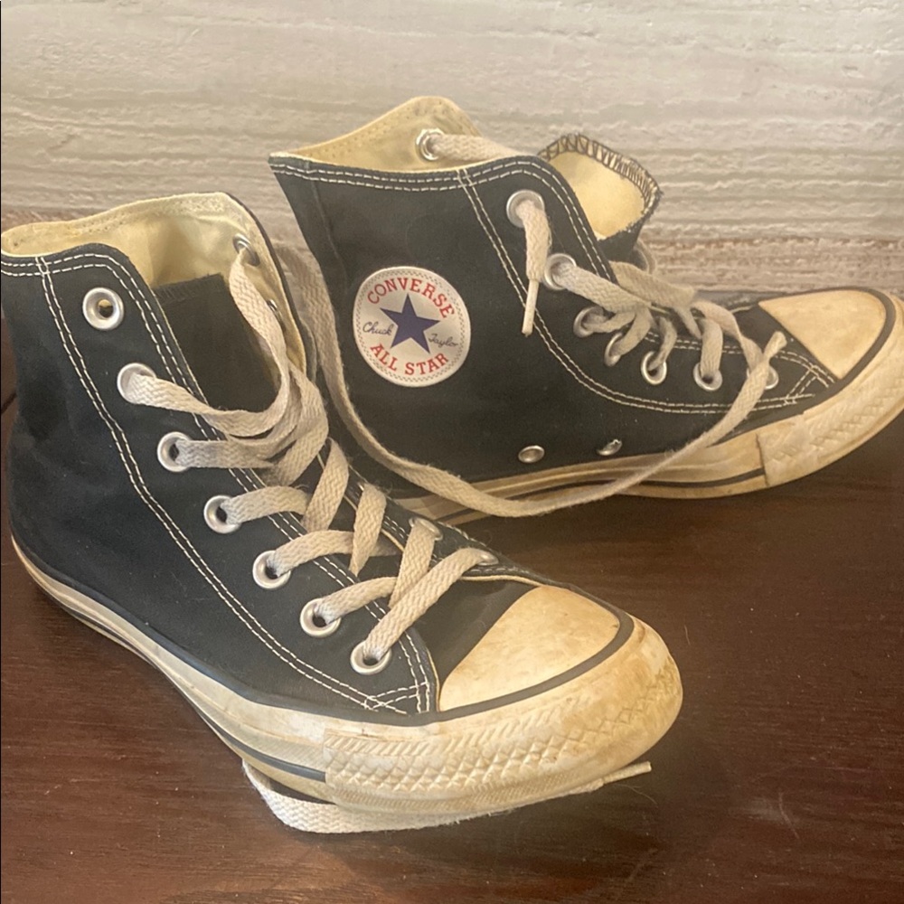 Converse Black and White High-Top Sneakers